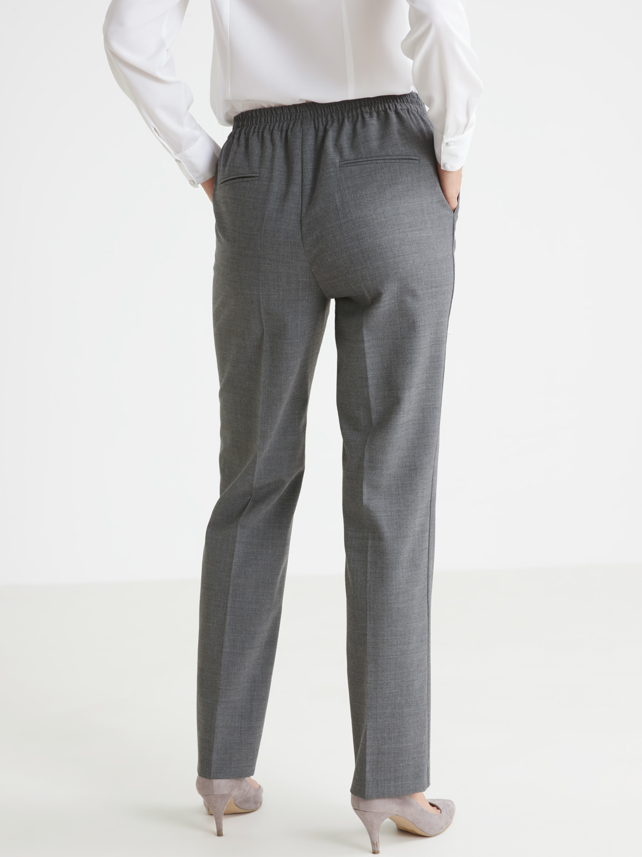 Pantalon classique élastiqué dos