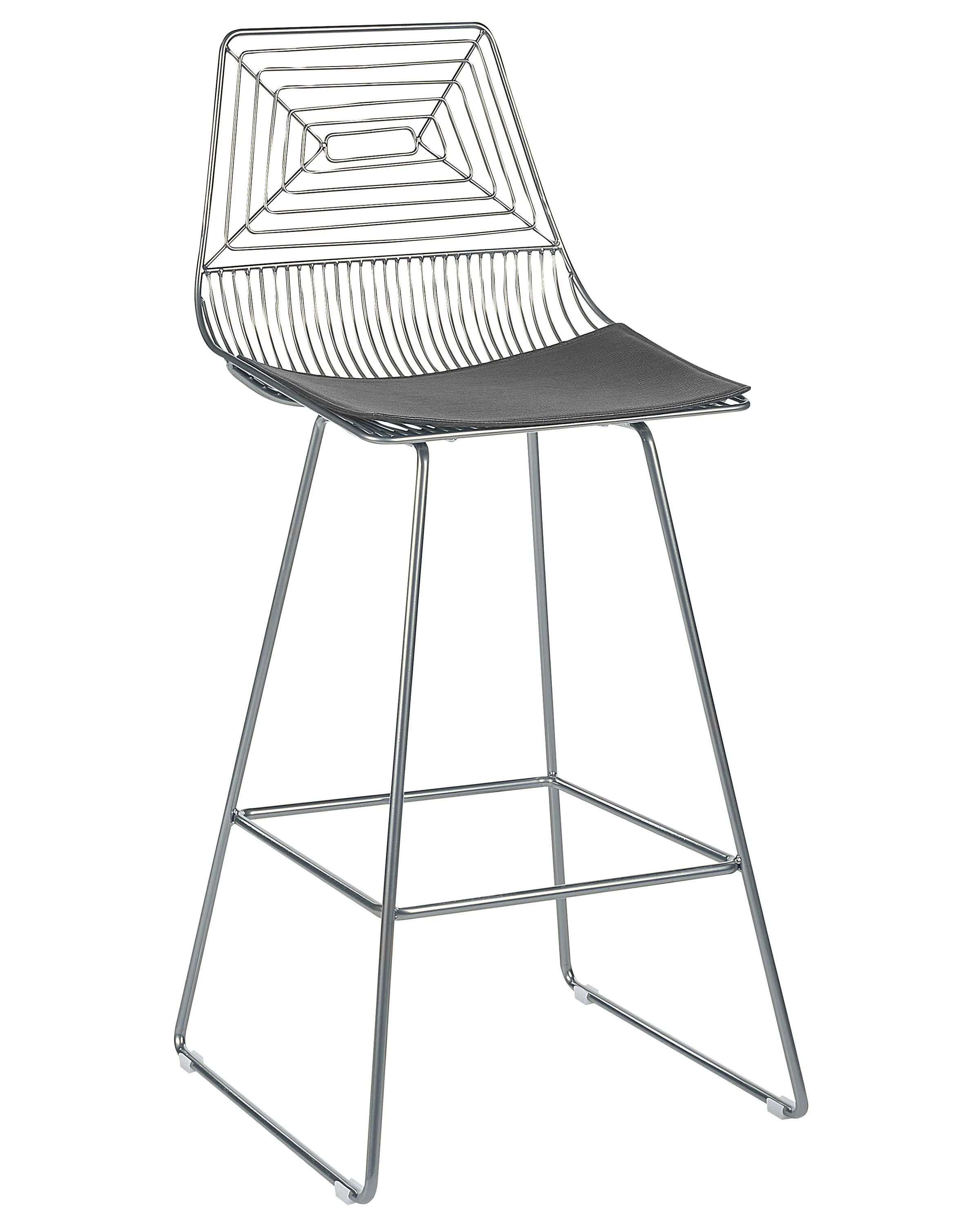 Set van 2 barstoelen BISBEE Metaal Zilver