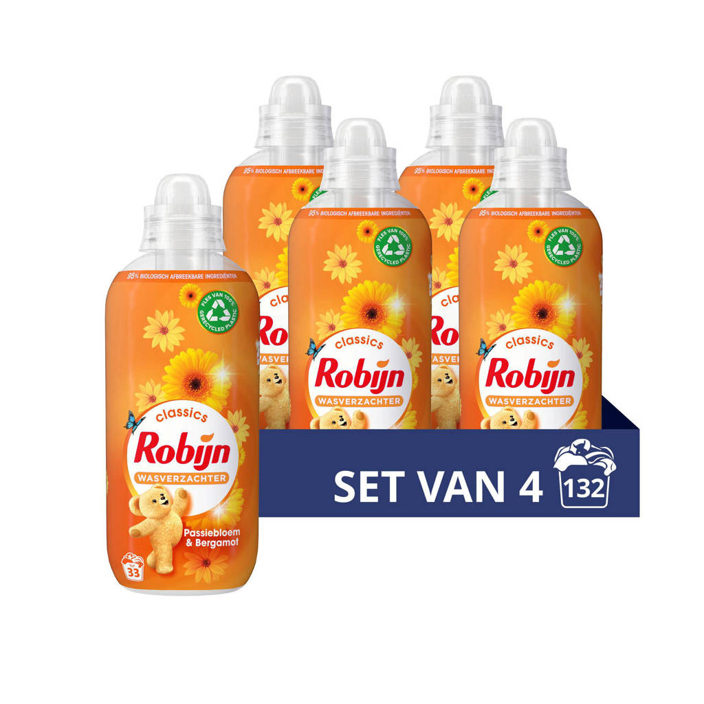 wasverzachter Passiebloem & Bergamot - 4 x 33 wasbeurten - 132 wasbeurten