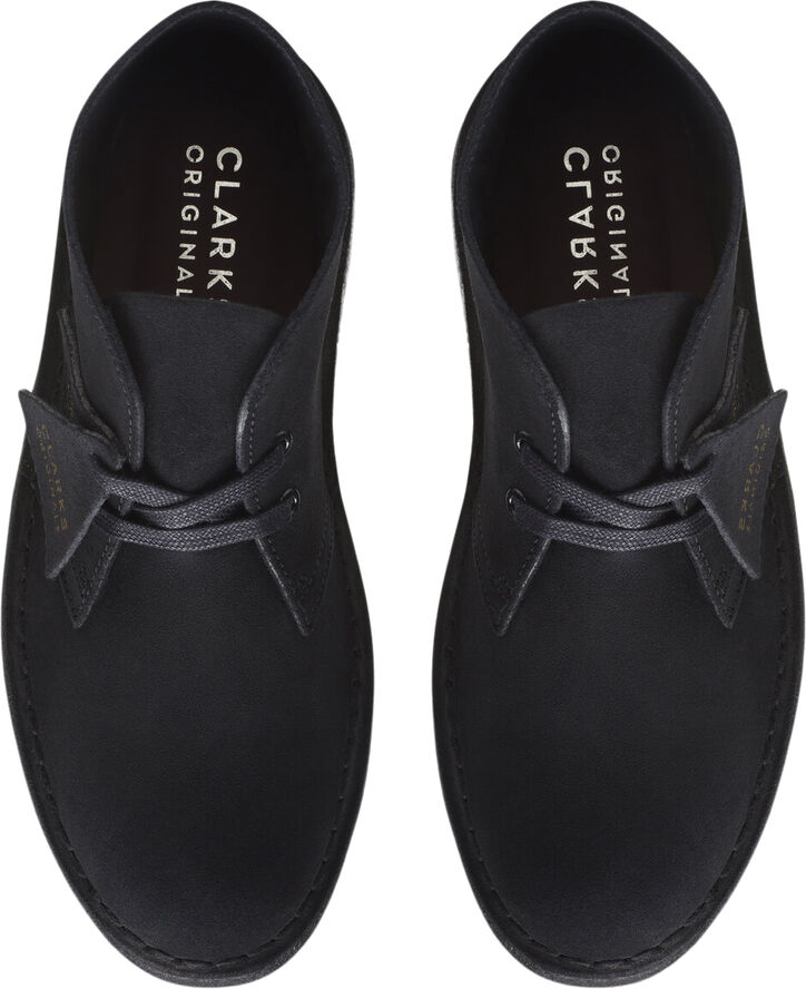 Clarks Originals Desert Boot. Black Sde, D, 4 Black suede