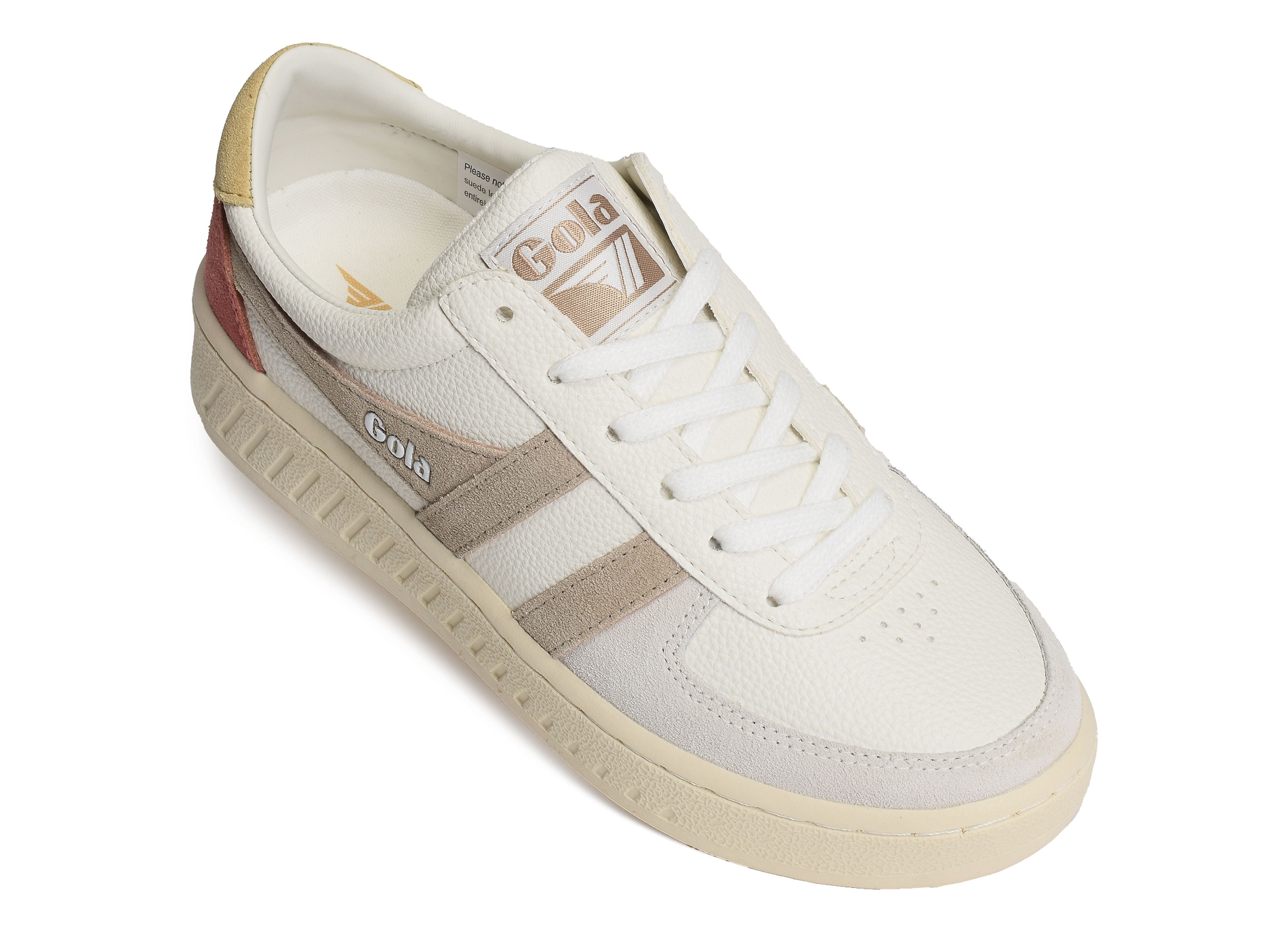 Grandslam trident trainers w blanc beige
