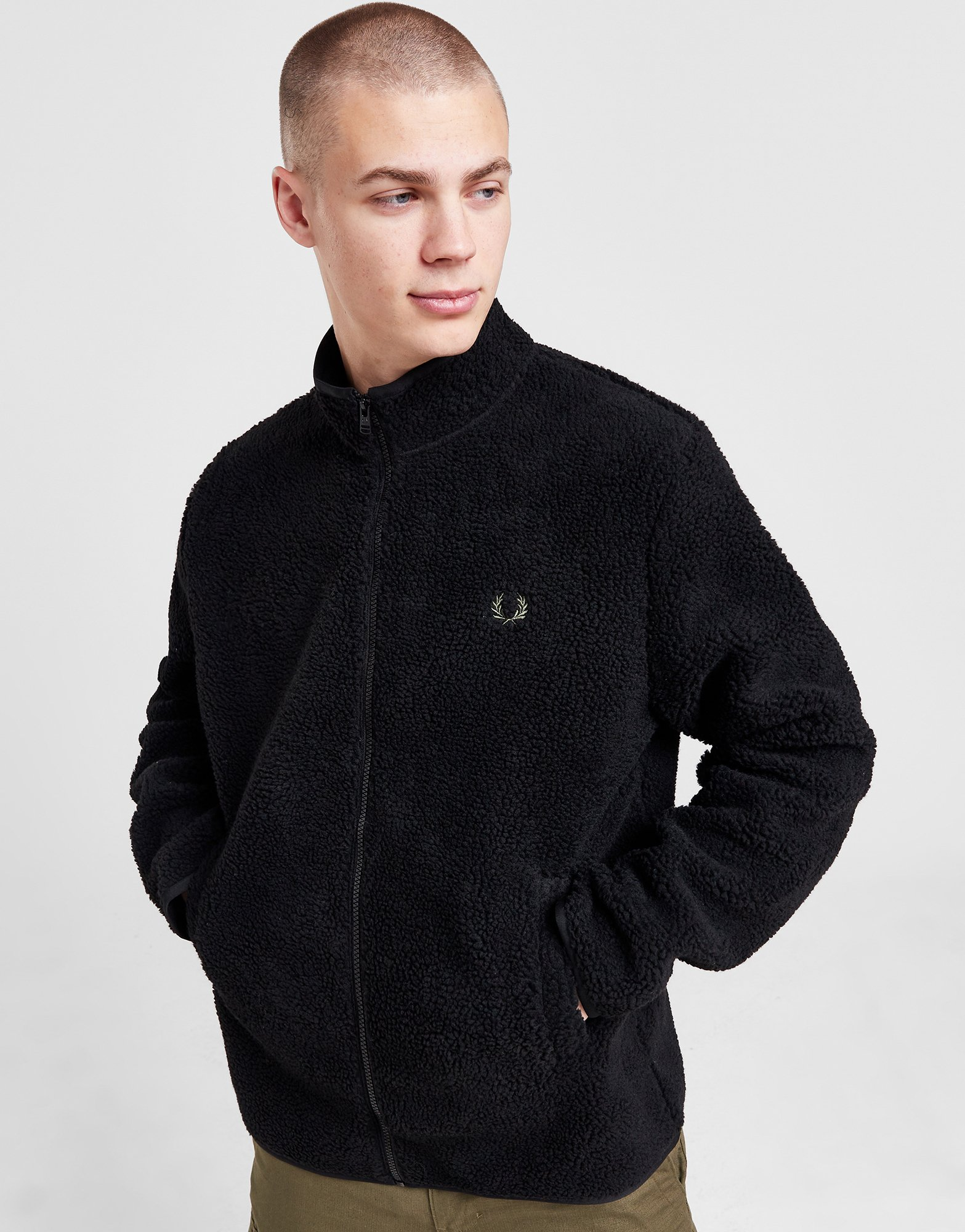 Fred Perry Veste Zippée Borg Fleece Homme