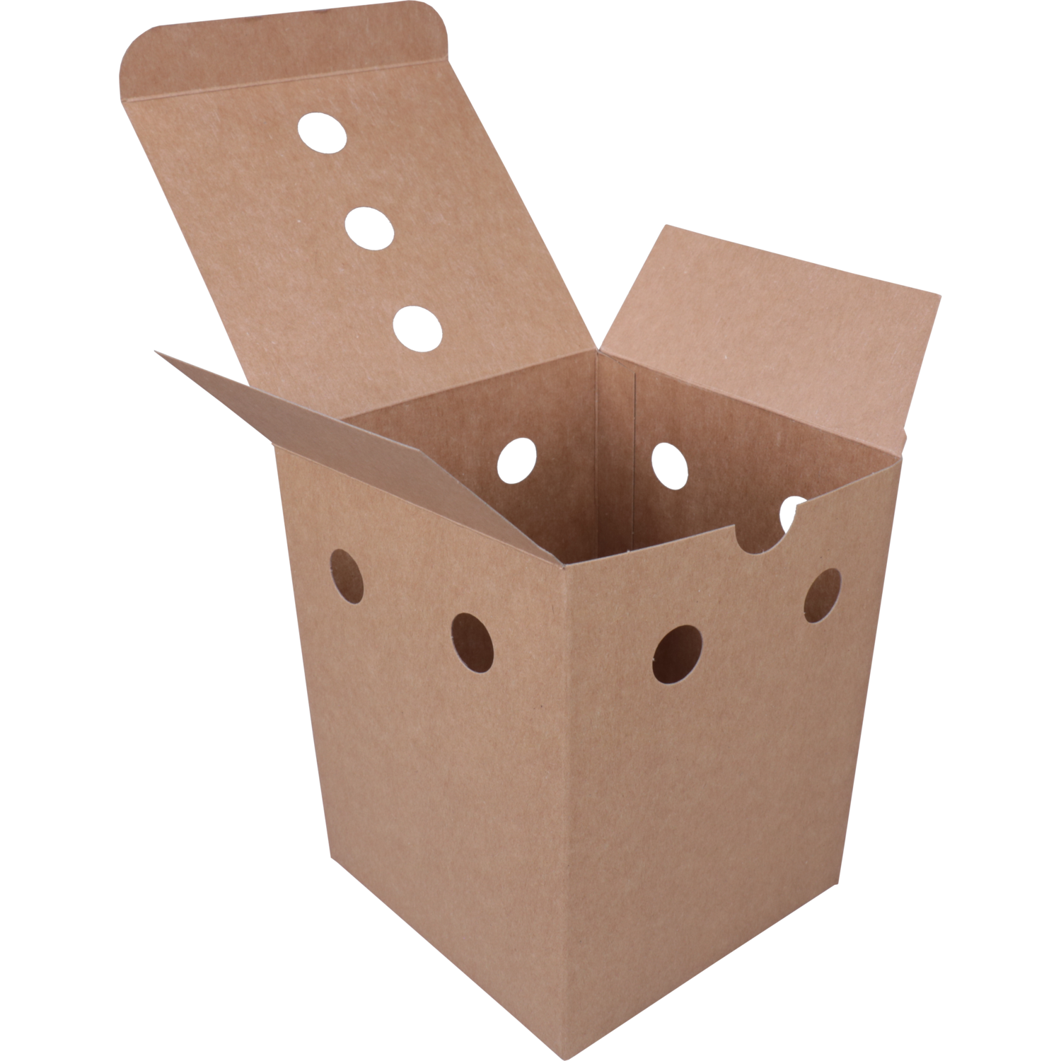 Bak, Karton, fritesbox, 110x110x140mm, bruin