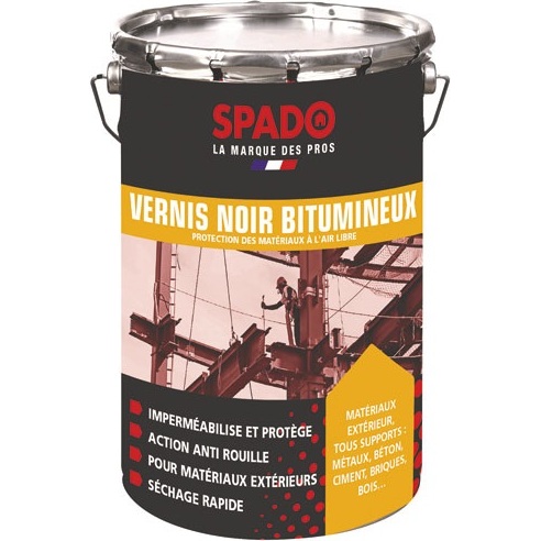 Vernis noir bitumineux noir 4 L