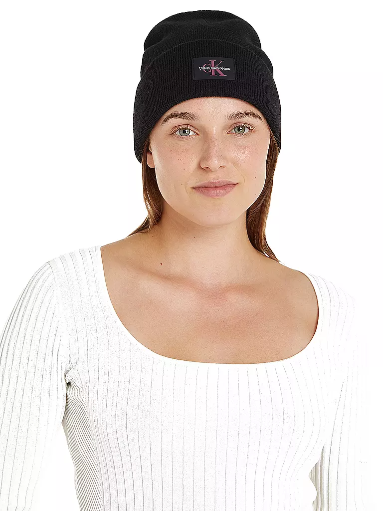 CALVIN KLEIN JEANS Mütze - Haube schwarz