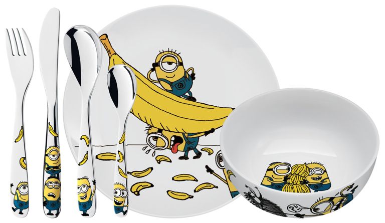 WMF Kinderbestek Minions 6 delig
