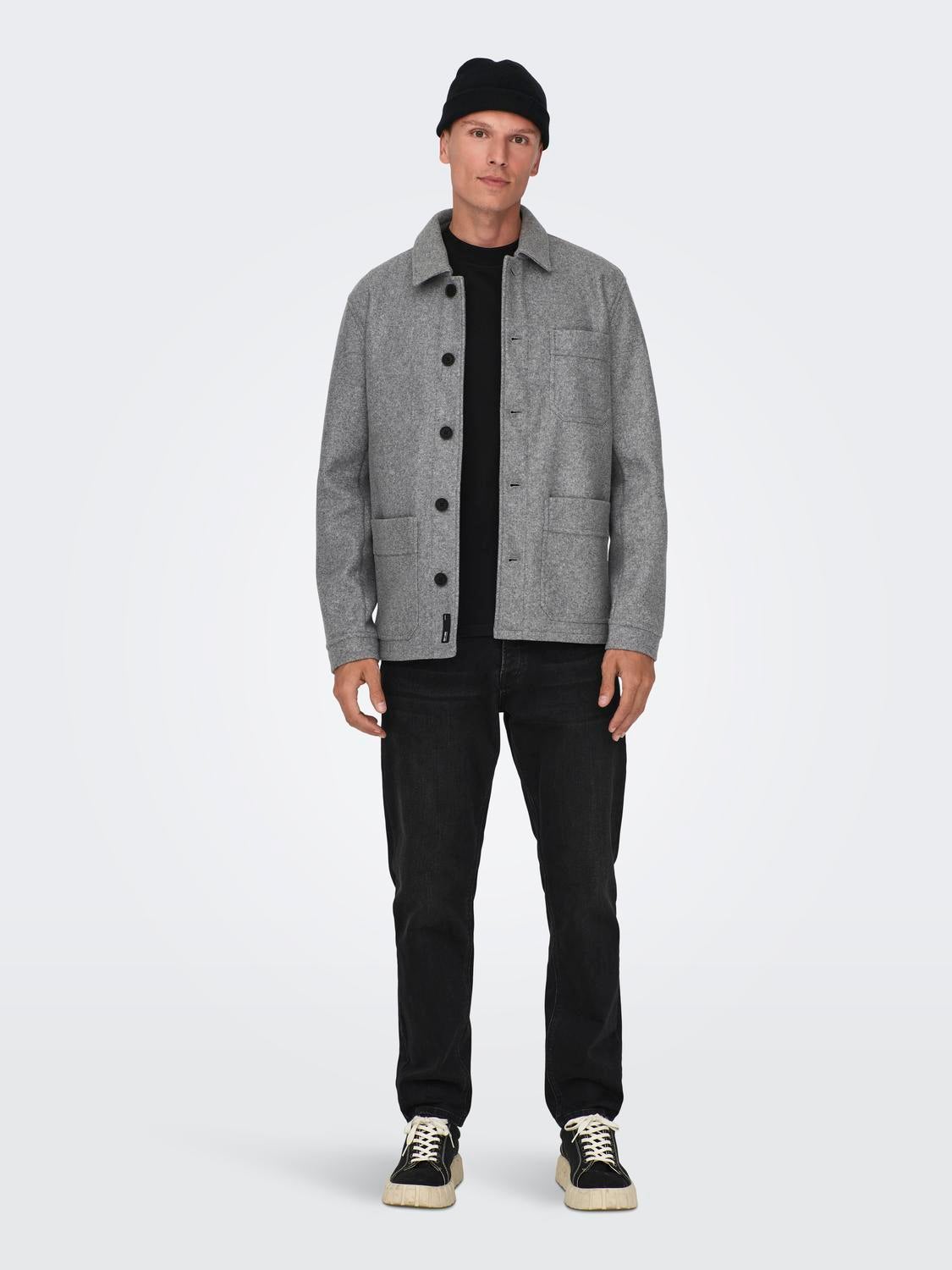 ONSJAX Jacke Light Grey Melange