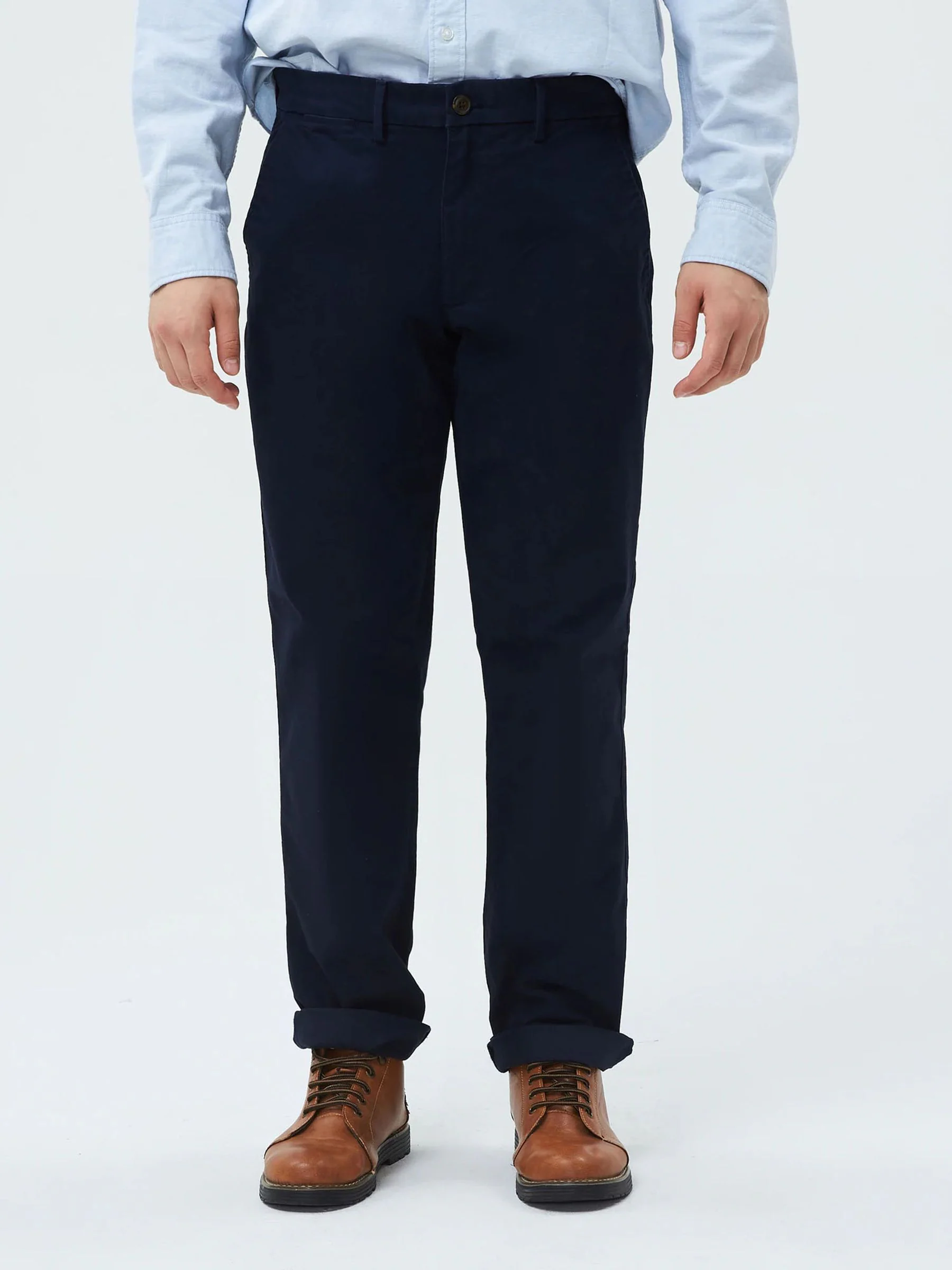 Donkerblauw - Straight fit - Gap stretch must-have chinobroek