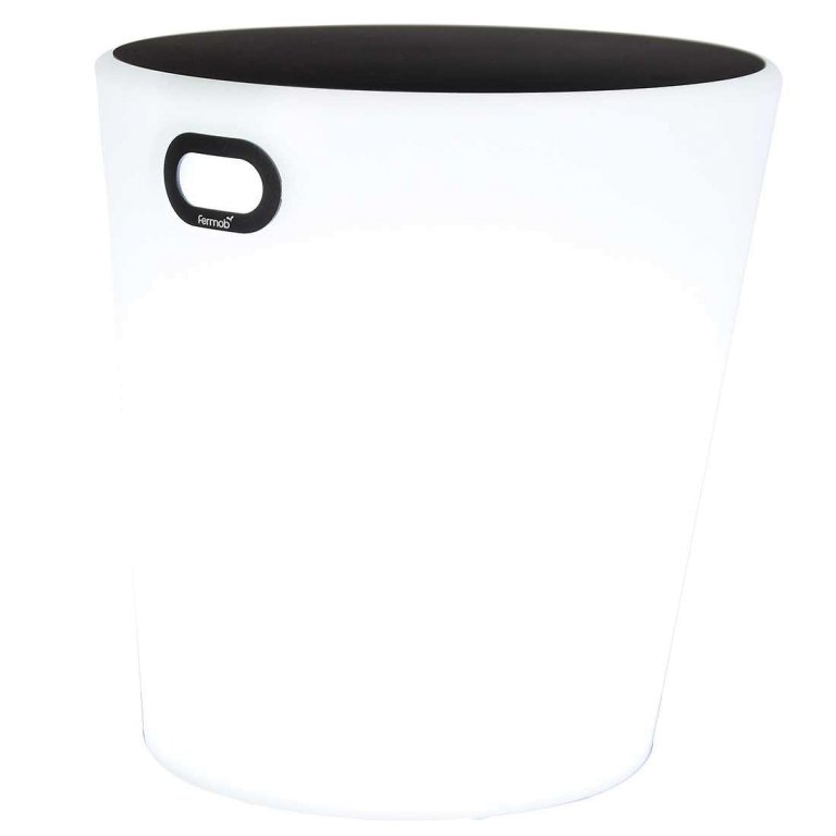 Fermob Inouï bijzettafel met verlichting LED oplaadbaar anthracite