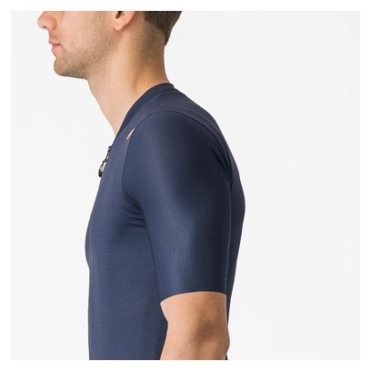 Maillot Manches Courtes Castelli Espresso Bleu