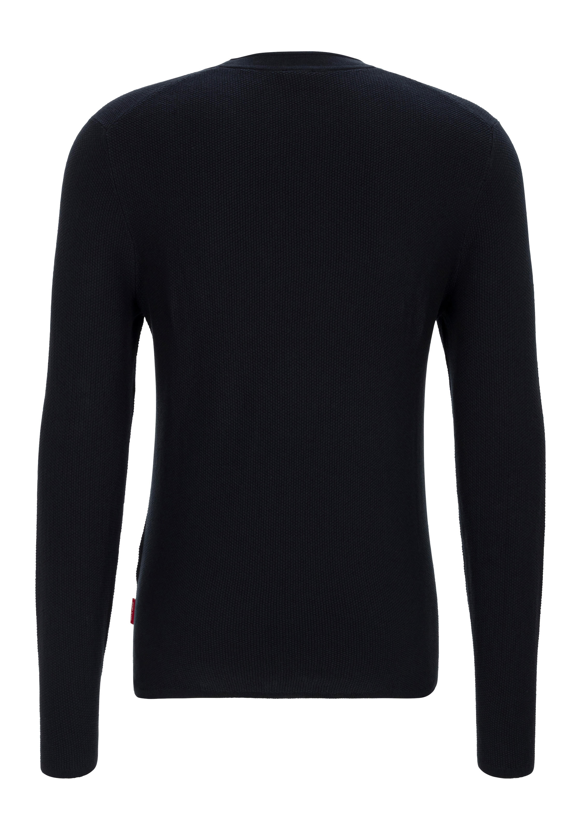 Joop Jeans Rundhalspullover »Hajon«, mit Strukturmuster