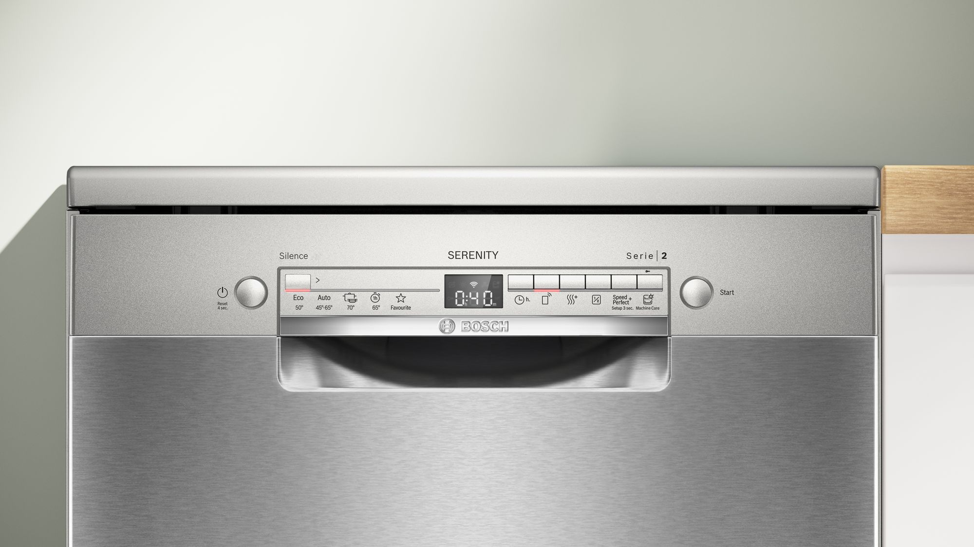 Lava-louças de instalação livre Série 2, 60 cm, em aço inoxidável, SMS2HTI02E