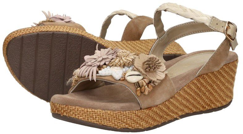 Lazamani Sandalen Plat beige