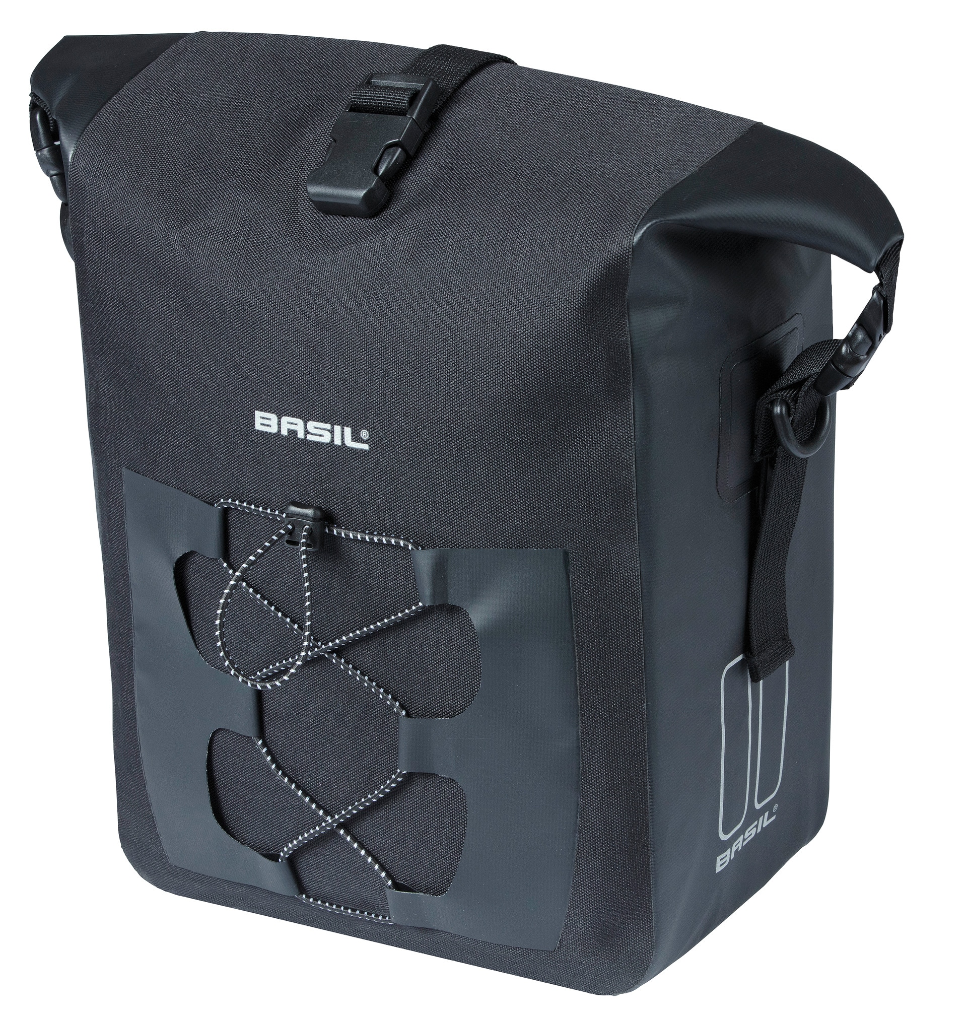 BASIL Fahrrad- Einzeltasche Navigator Storm M, schwarz