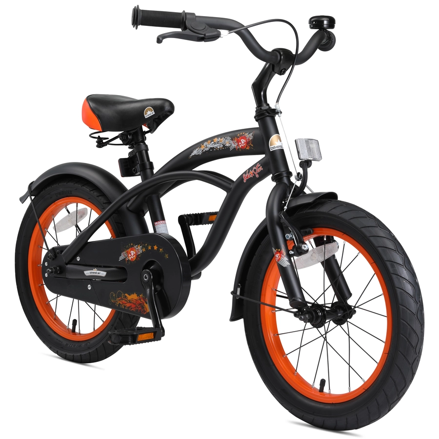 Bikestar Kinderrad 16 Zoll Cruiser schwarz