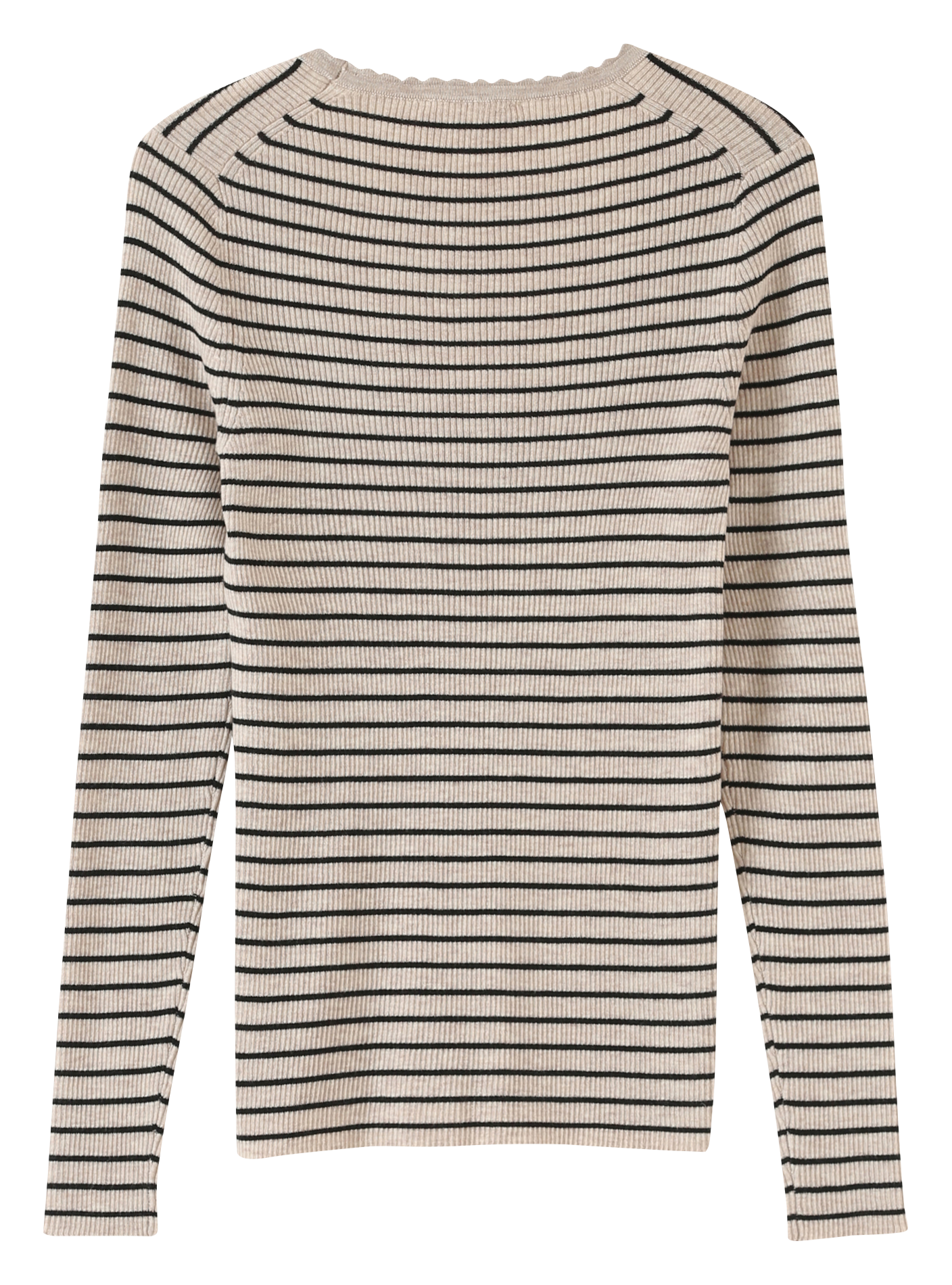 LABOETIE - Pull ajusté col carré côtelé| Multicolore
