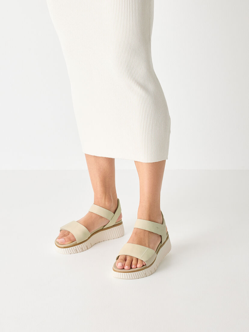 Leren Sandaal - beige