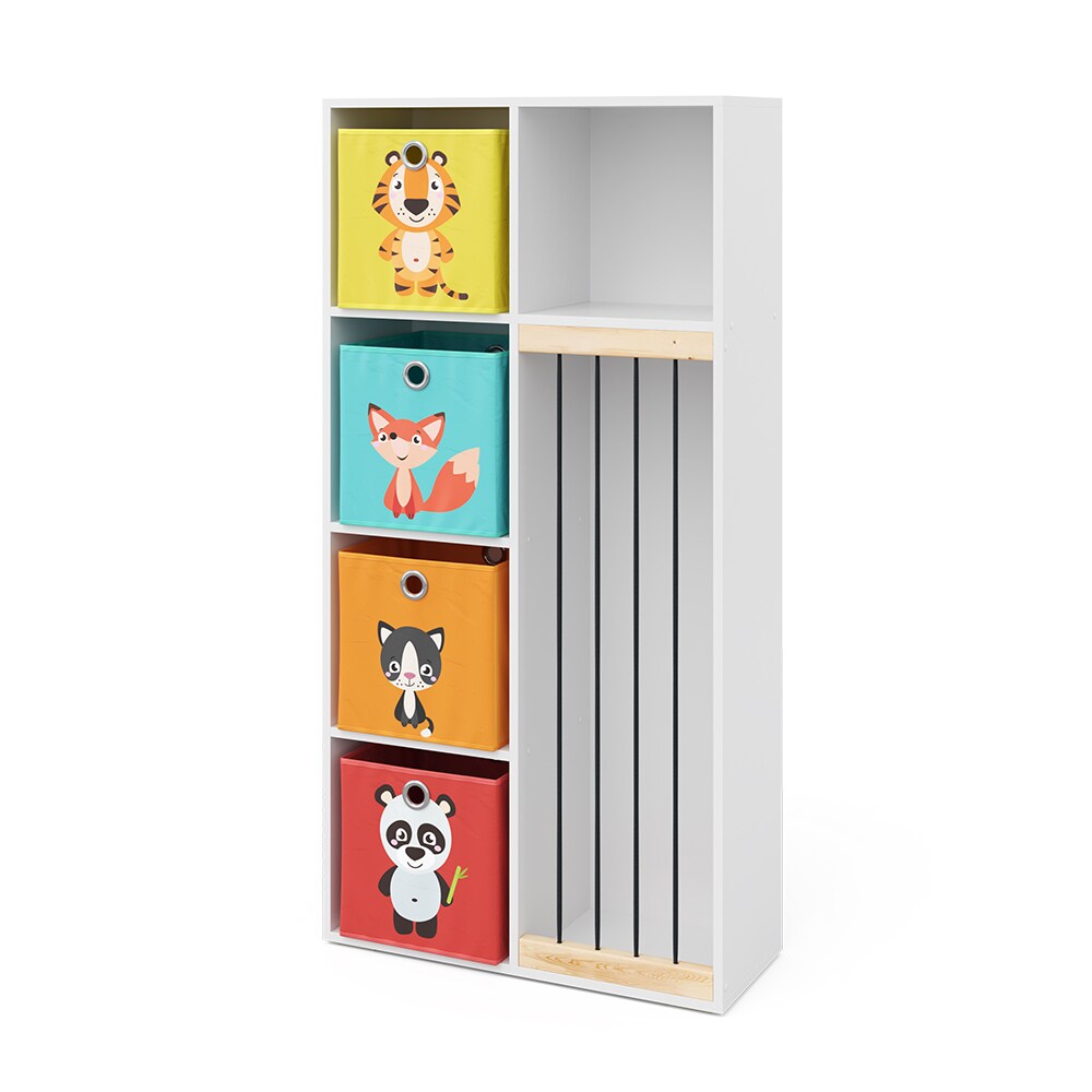 Vicco Kinderregal Kuscheltierbox Aufbewahrung Marvin Bücherregal Weiß Faltbox