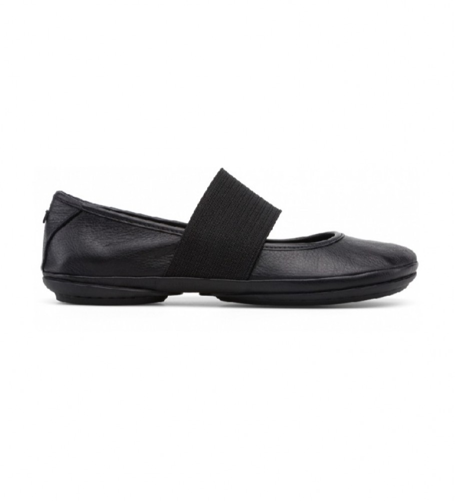 Sapatilhas de ballet Camper Right Nina em couro preto