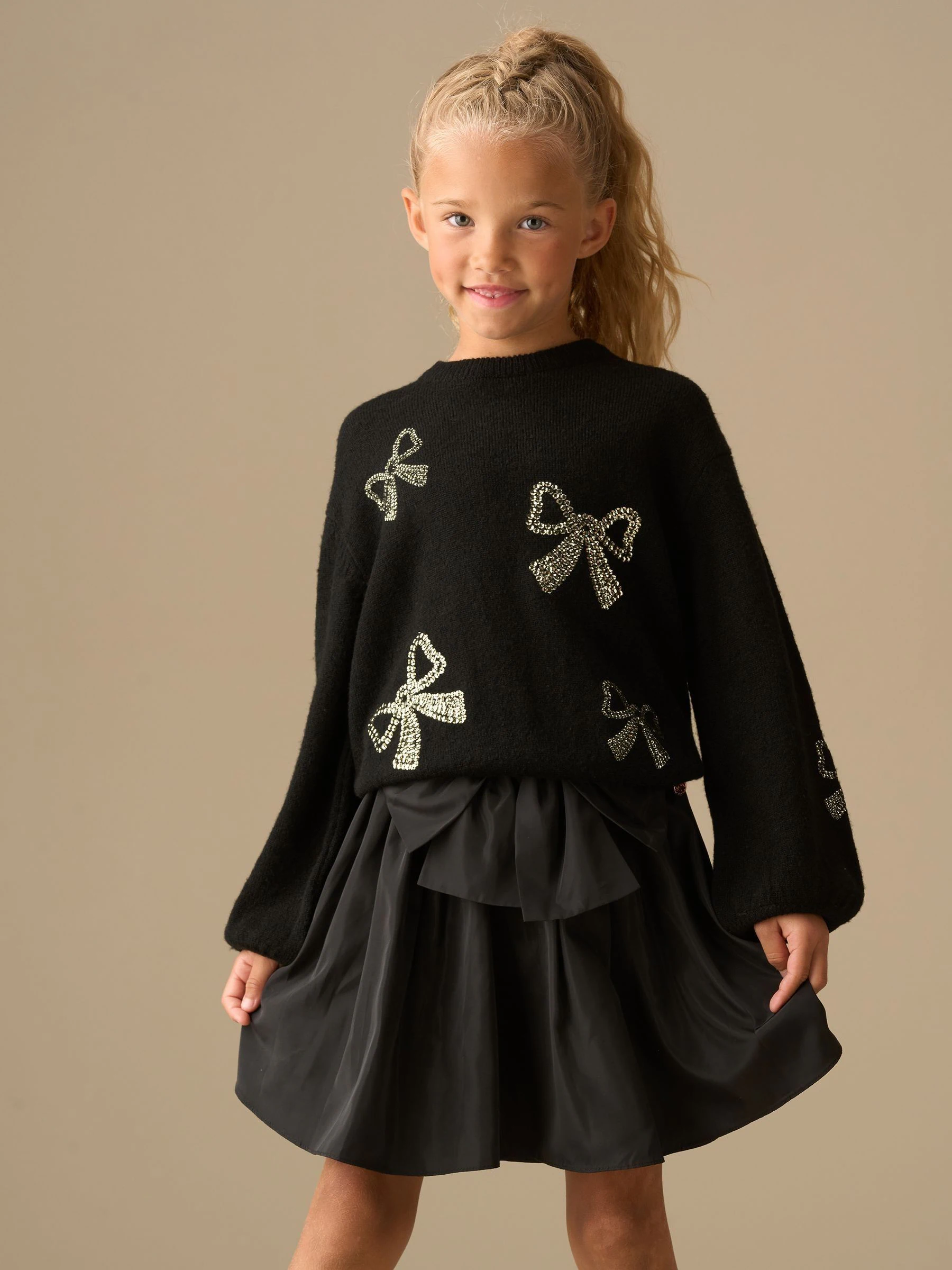 Angel & Rocket Anna Sequin Bow Jumper