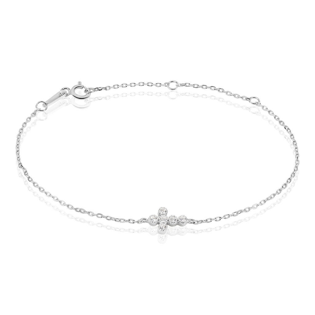 Bracelet Priscus Argent Blanc Oxyde De Zirconium