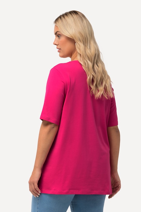 T-Shirt, A-Linie, Rundhalsausschnitt, Halbarm