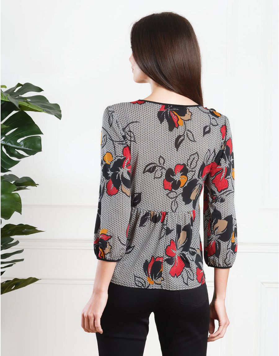 Blouse imprimée fleurie
