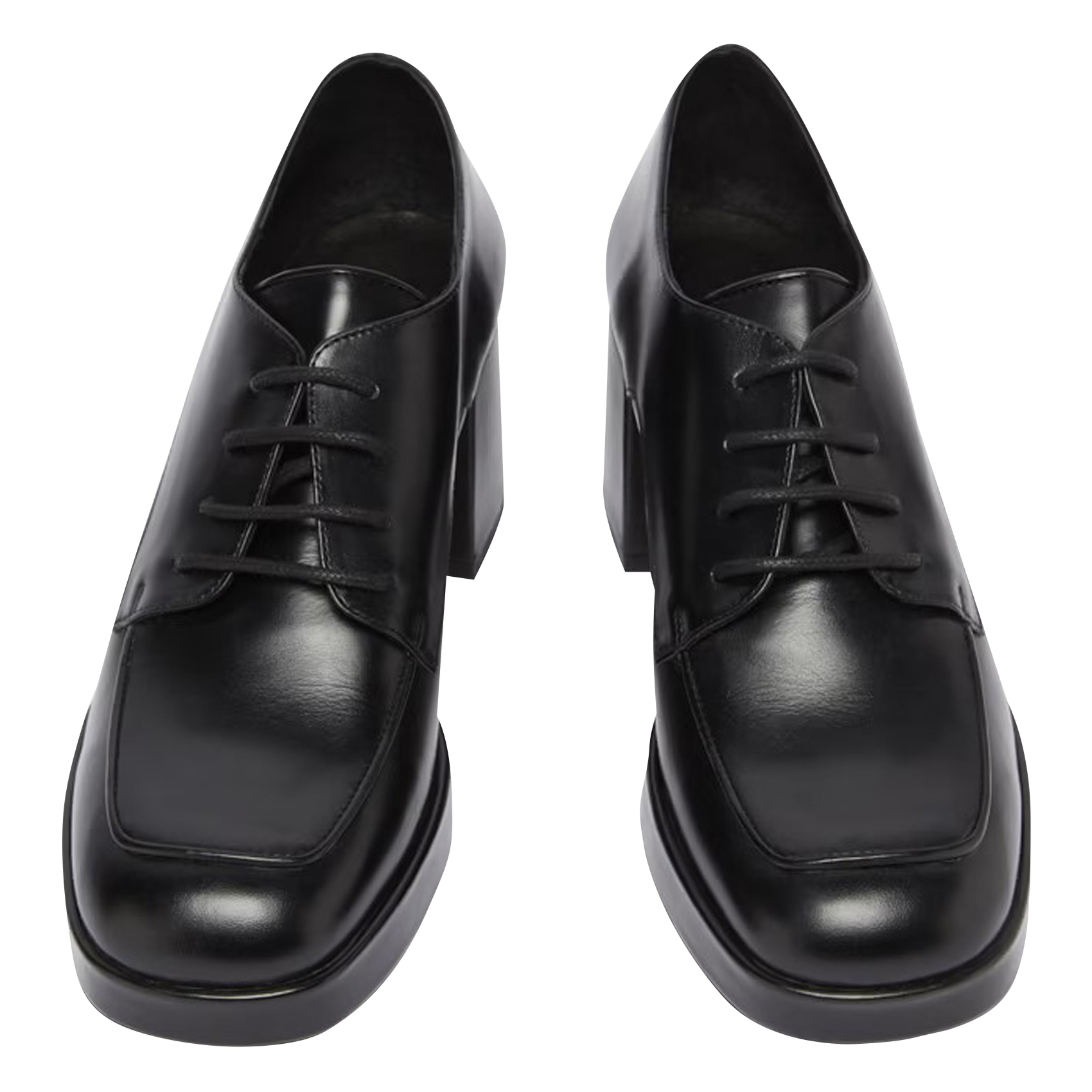 VIVALDI - Derbies à talons hauts en cuir| Noir