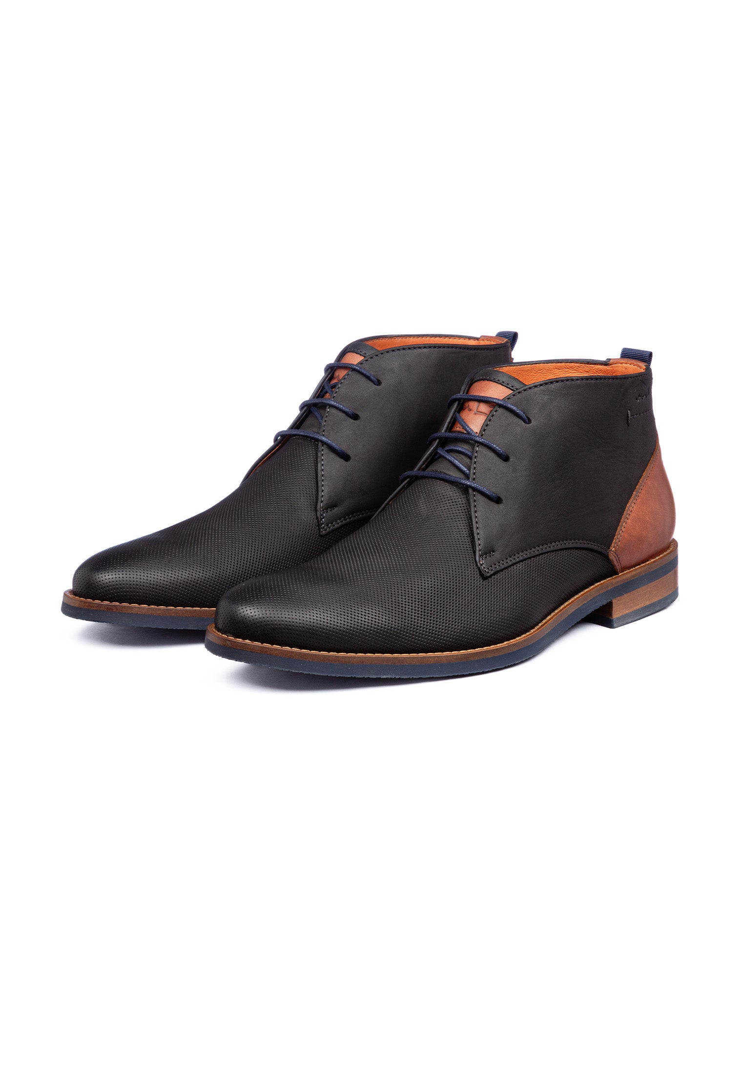 Antraciet grijs nubuck Sabinus halfhoge veterschoen