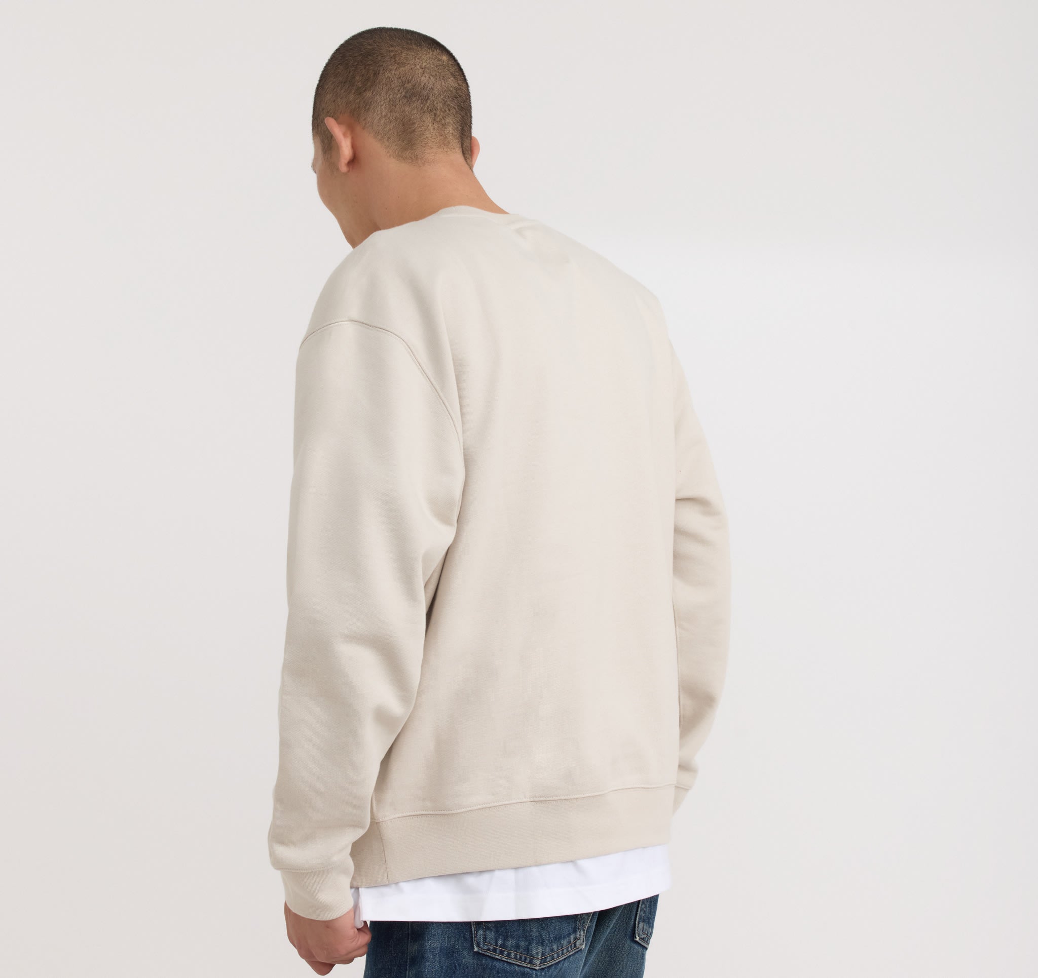 ORGANIC COTTON<br>Weekend Boxy Fit Crewneck Sweatshirt