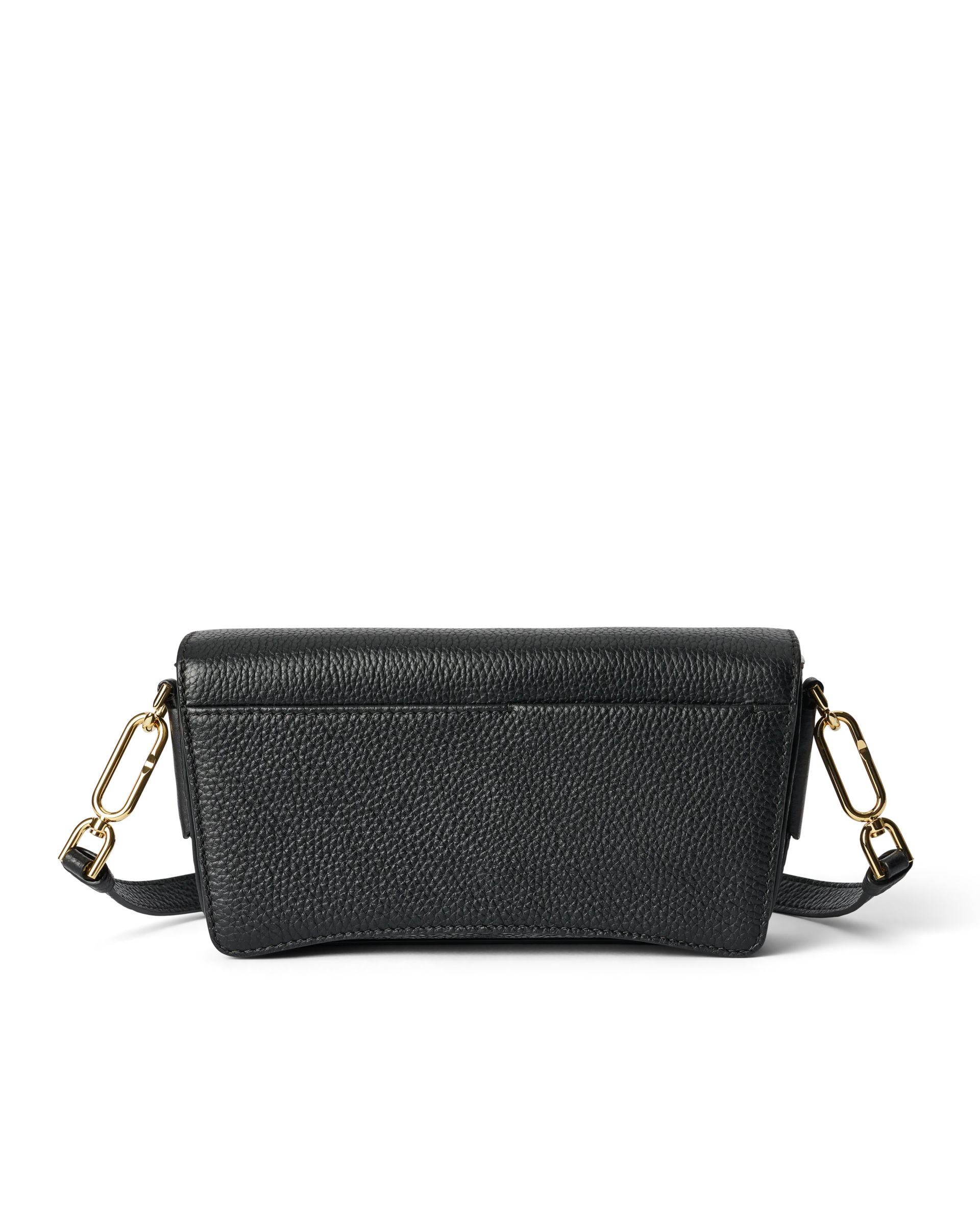 ECCO Pinch Bag Umhängetasche aus Leder Schwarz 13X25X7 cm