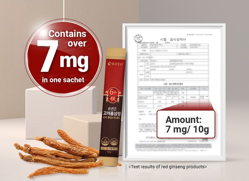 BOTO - Koreaanse rode ginseng extract pure stick goud