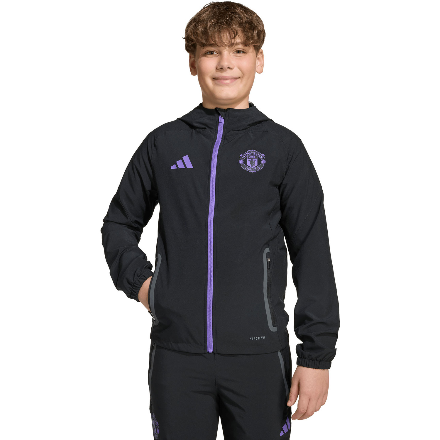 adidas Manchester United Tiro Vis Tech Jacket Kids