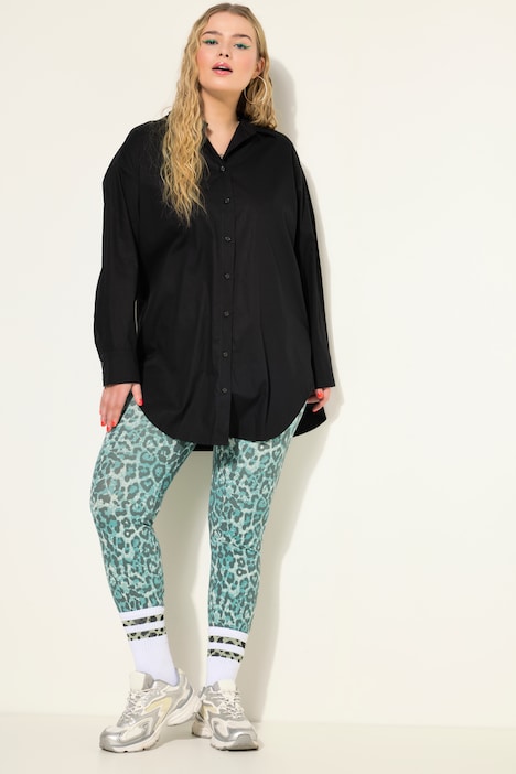 Leggings, High Waist, Color Leo, Elastikbund