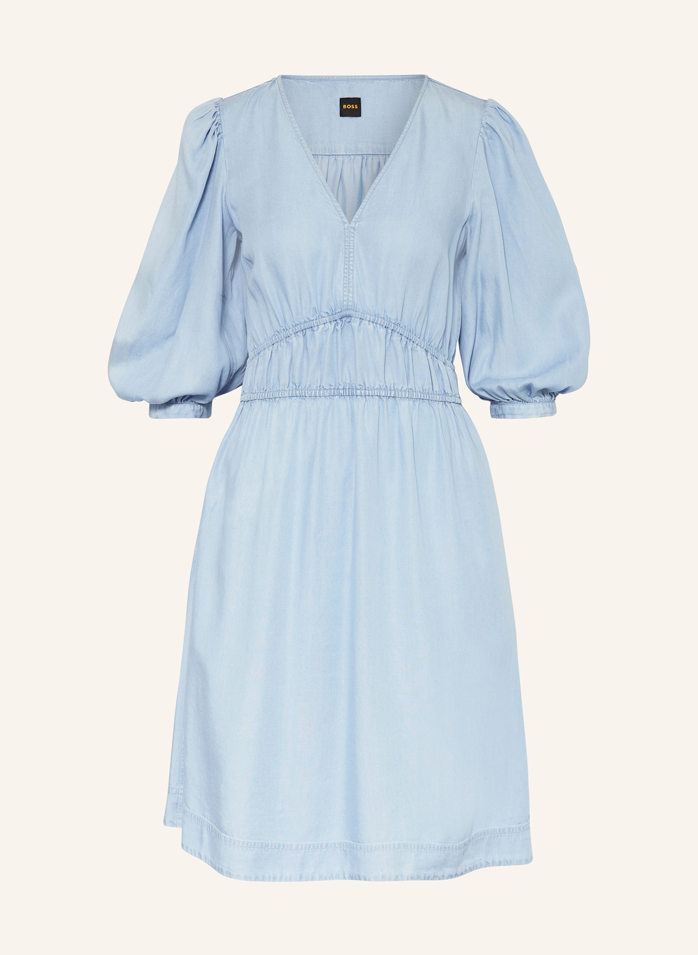 BOSS Kleid DEZZAN in Jeansoptik mit 3/4-Arm