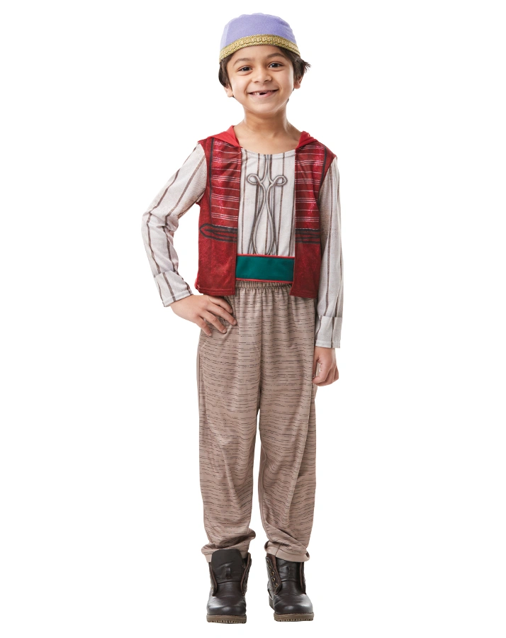 Kostüm ALADDIN LIVE ACTION MOVIE 3-teilig in braun/rot