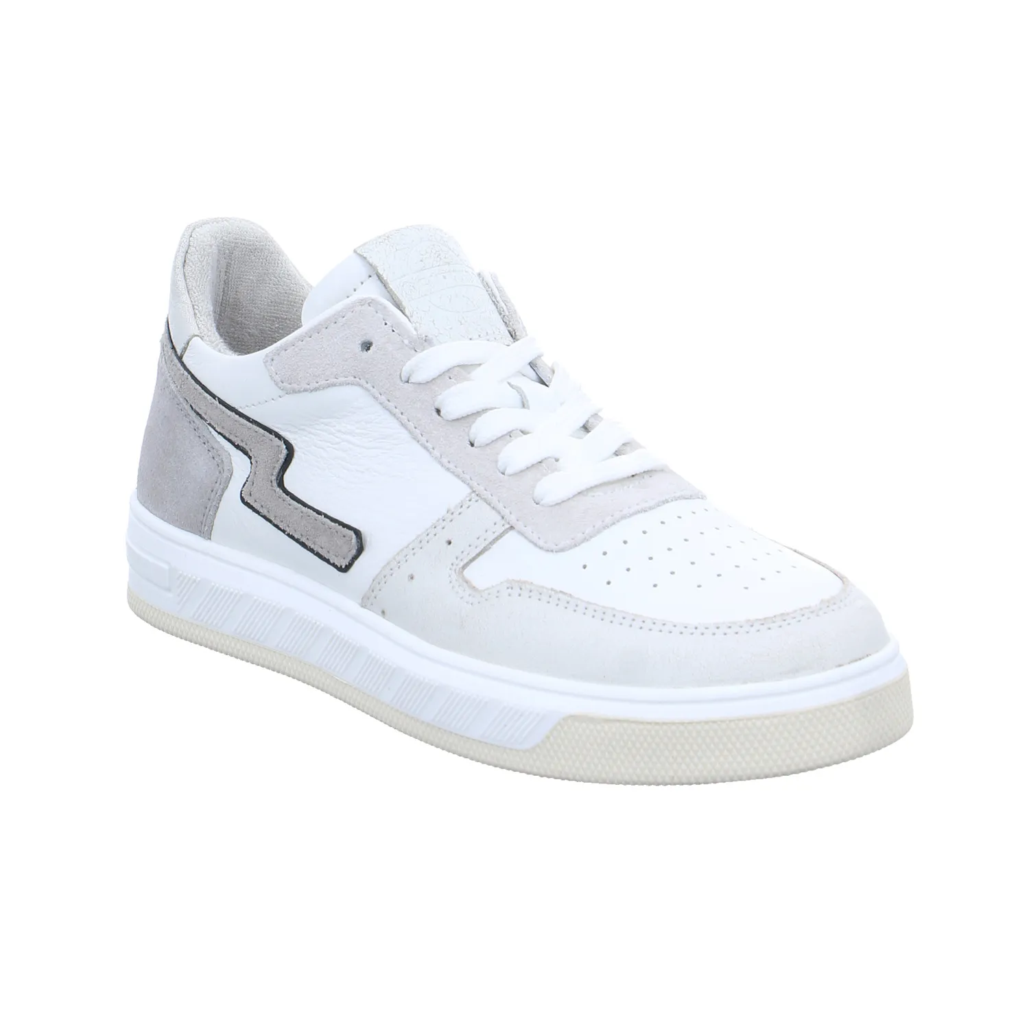 GATTINO Jugend-Halbschuh Beige Leder  Sneaker