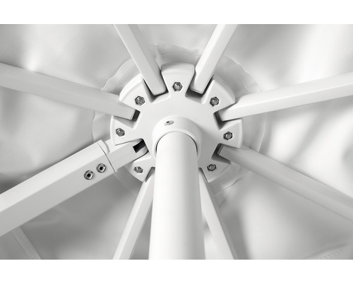 Schneider Rhodos Twist Bianco parasol, 300 x 300 cm, H 264 cm, wit
