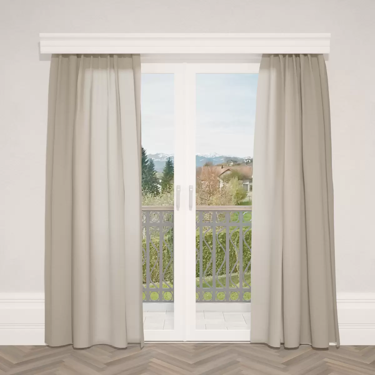 Nachtvorhang Aspect Linen Beige