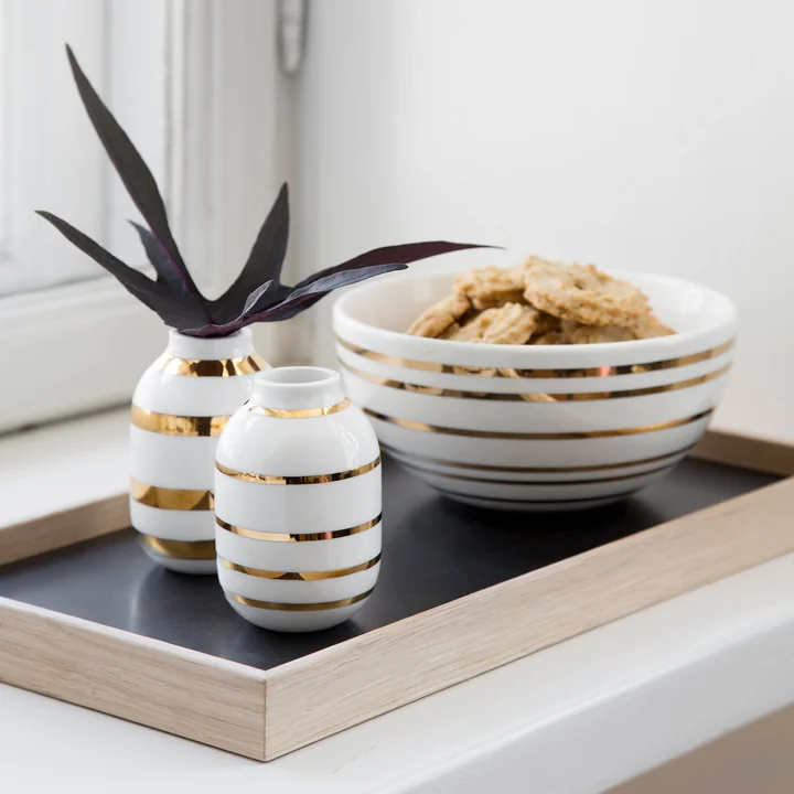 Kähler Design - Omaggio Vase H 31 cm, schwarz