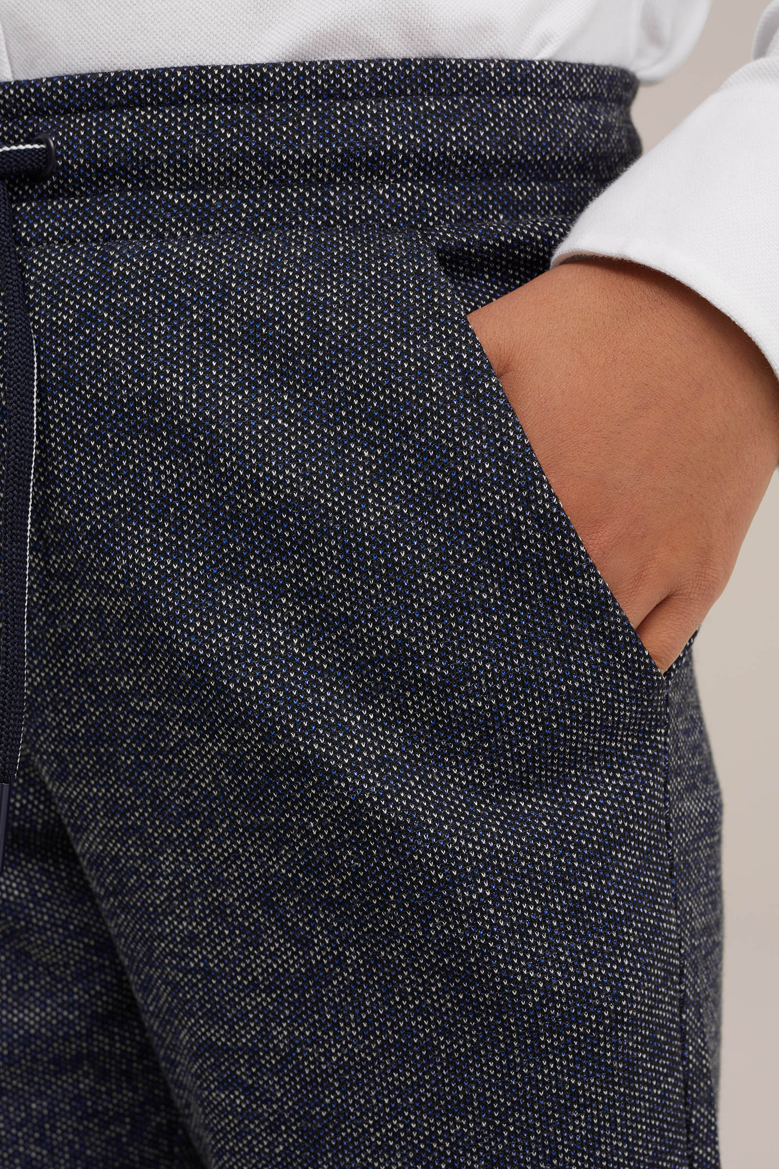 Jongens joggingbroek met dessin Blue Ridge Marineblauw