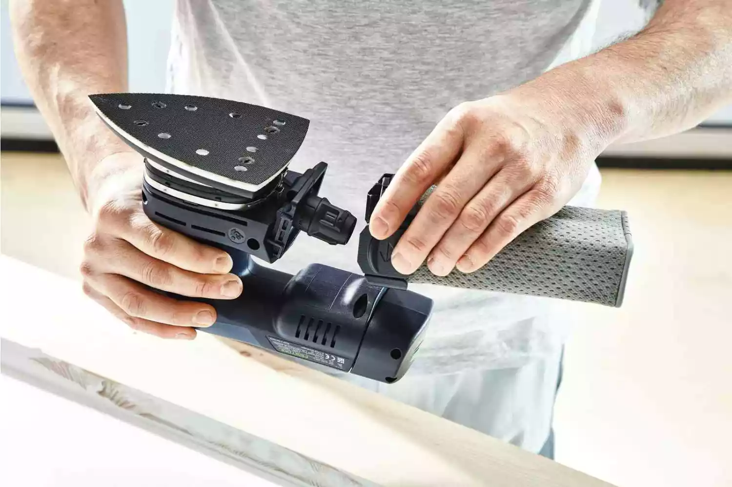 Festool DTSC 400-Basic 18V Li-Ion accu deltaschuurmachine body in systainer - 100x150mm