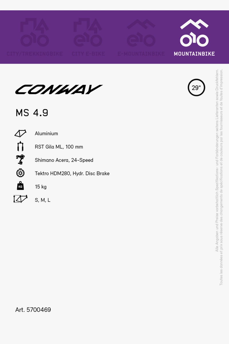 Conway MS 4.9 27.529 Herren Mountainbike 2023
