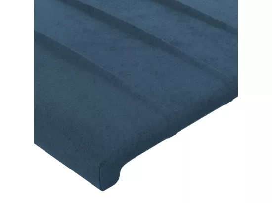 Têtes de lit 2 pcs Bleu foncé 80x5x78/88 cm Velours
