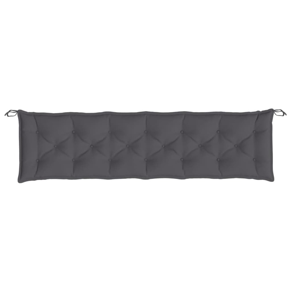 Coussins de banc de jardin 2 pcs anthracite tissu oxford
