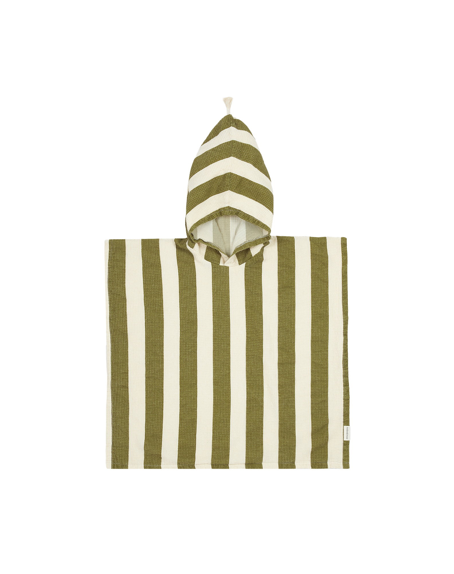 Poncho de plage 1-3y doublure en gaze de coton portofino | Vert