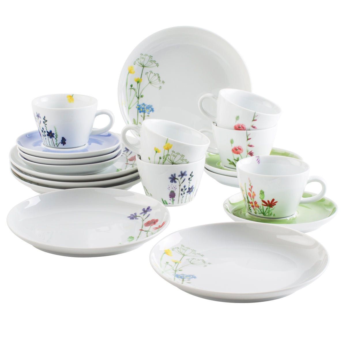 KAHLA Five Senses Wildblume Kaffeeservice 18tlg. Wildblume