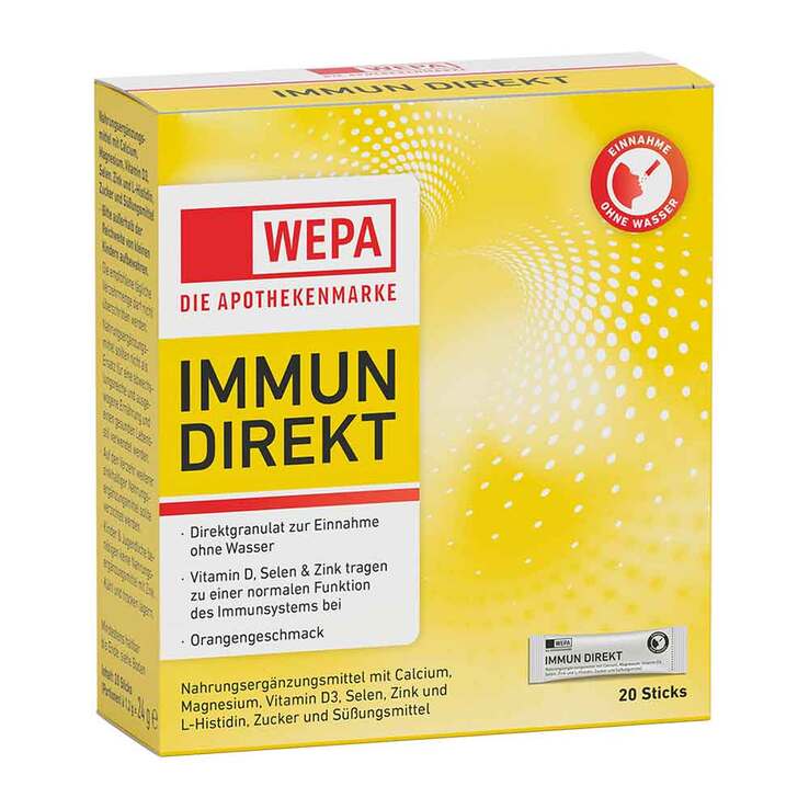 Wepa Immun Direkt Sticks Pulver, 20 St