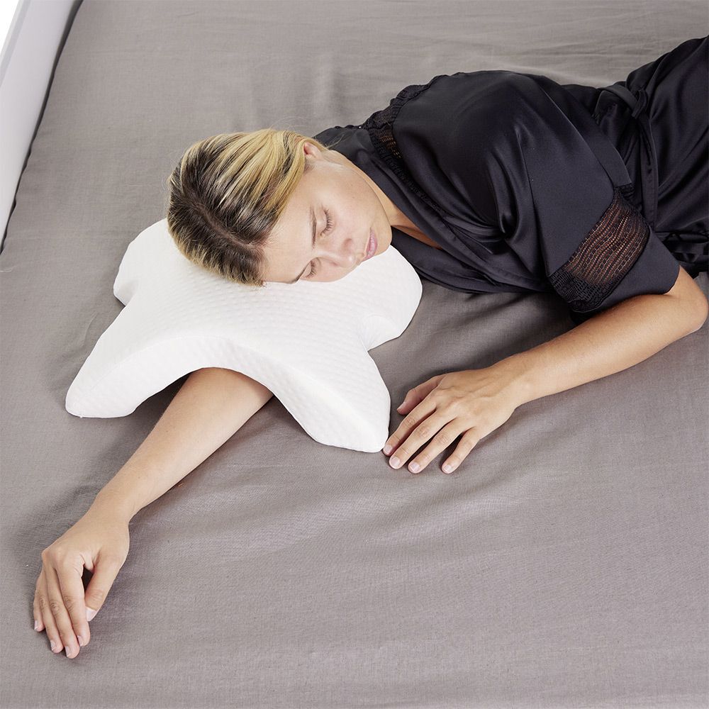 Coussin à mémoire de forme blanc