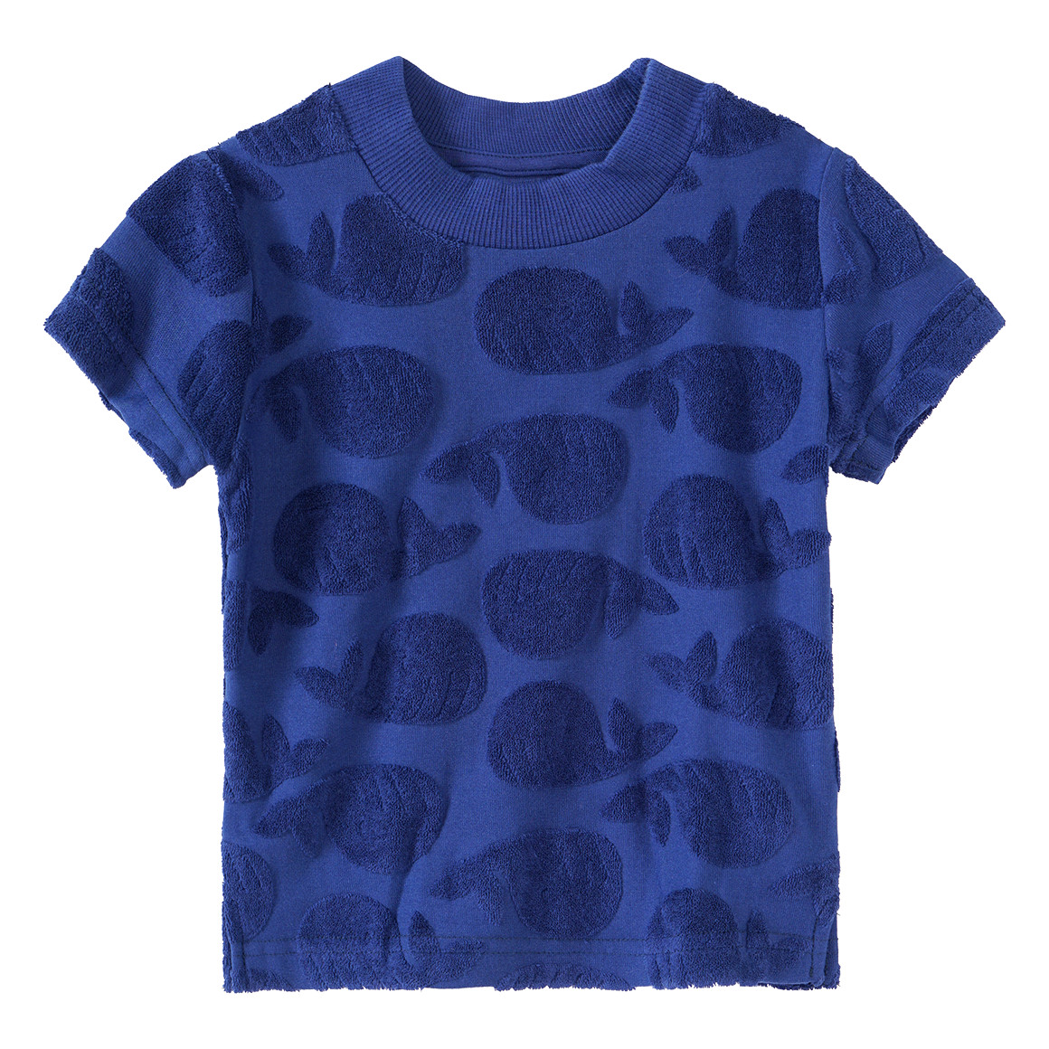 Topomini Baby Frottee-Shorty mit Ausbrenner-Muster dunkelblau